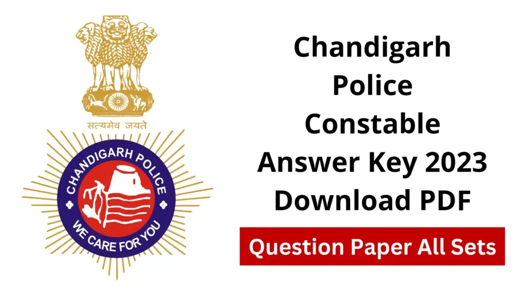 Chandigarh Police Constable Answer Key 2023